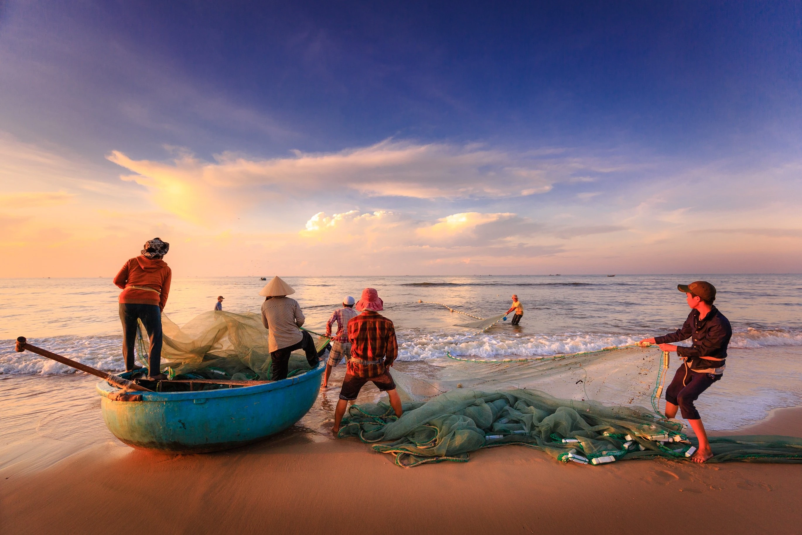 Baden und Entspannen am Sandstrand von Mui Ne (Phan Thiet)