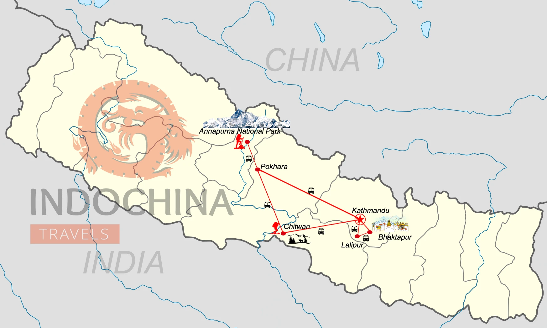 Privatreise Nepal intensiv und zu Fuß - 18 Tage