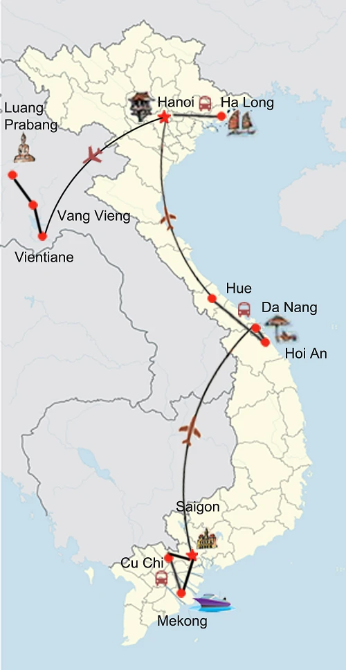 Vietnam Laos Rundreise