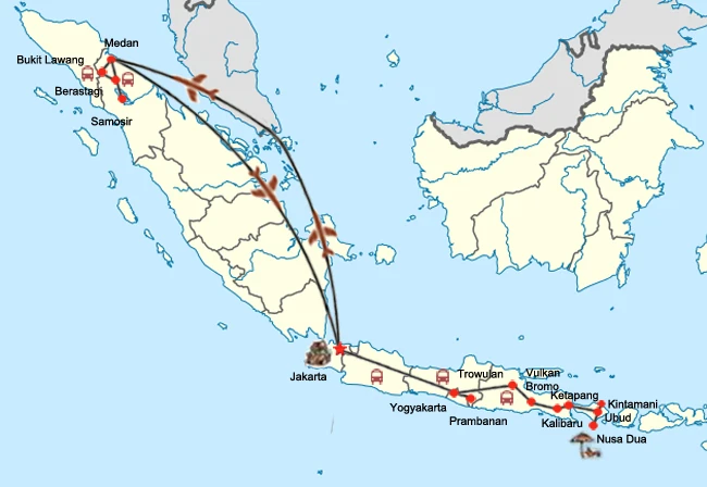 Indonesien Natur & Kultur – Sumatra, Java & Bali Entdeckungsreise
