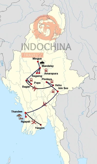 Myanmar entdecken optional mit Badeurlaub