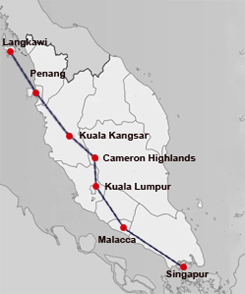 Höhepunkte Malaysias & Singapur – Kontraste, Kultur & Natur