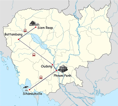 Kambodscha – Antike, Kolonialzeit & bewegte Moderne