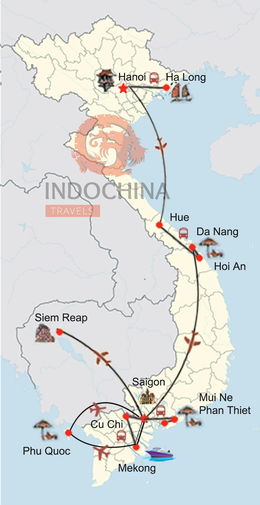 Indochina Kulturerlebnis – Vietnam & Kambodscha mit Strandzeit